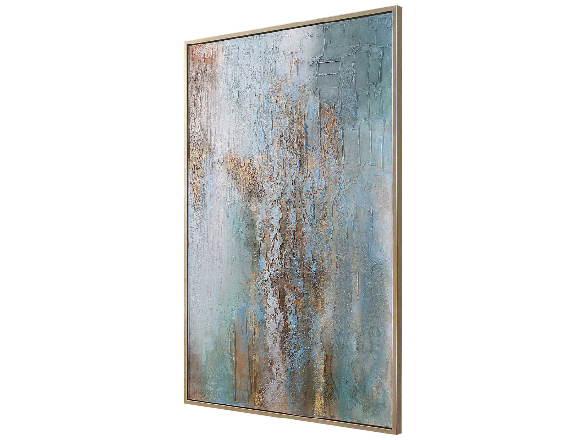 Abbyson Home Radiance Hand Painted Abstract Art