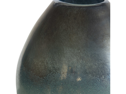 Abbyson Home Rain Aqua Bronze Vases, Set of 2