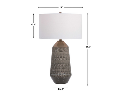 Abbyson Home Revel Gray Table Lamp