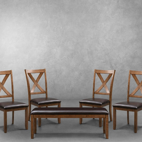 Russell Wood Dining Chair (Set of 4) and Bench