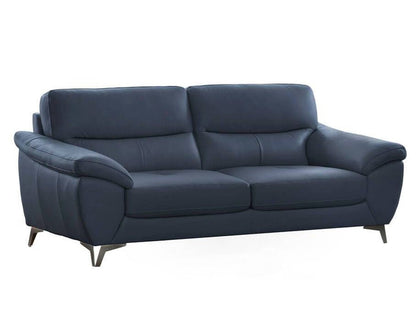 Cadence Top Grain Leather Sofa, Blue Default Title