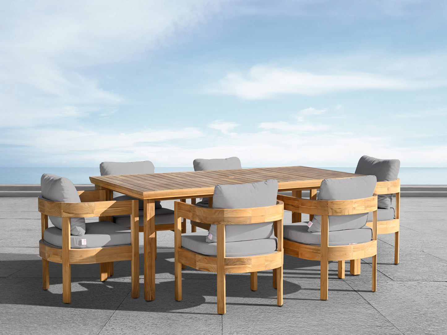 Santino® Outdoor 7-Piece 74" Dining Set