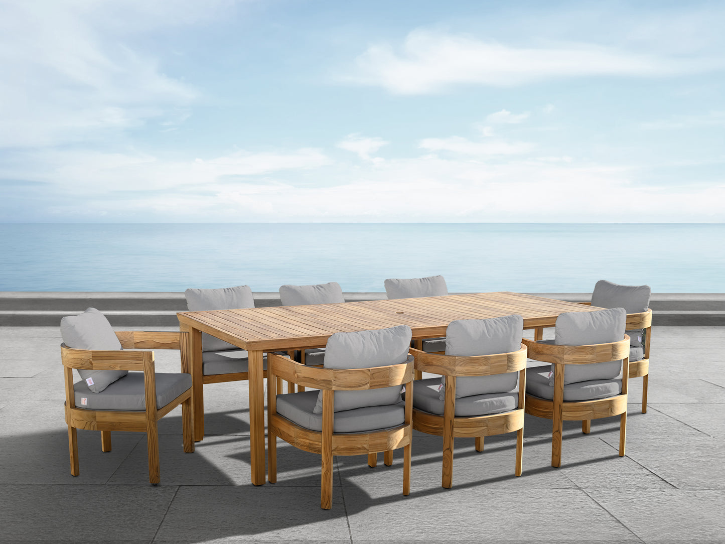 Santino® Outdoor 9-Piece 94" Dining Set