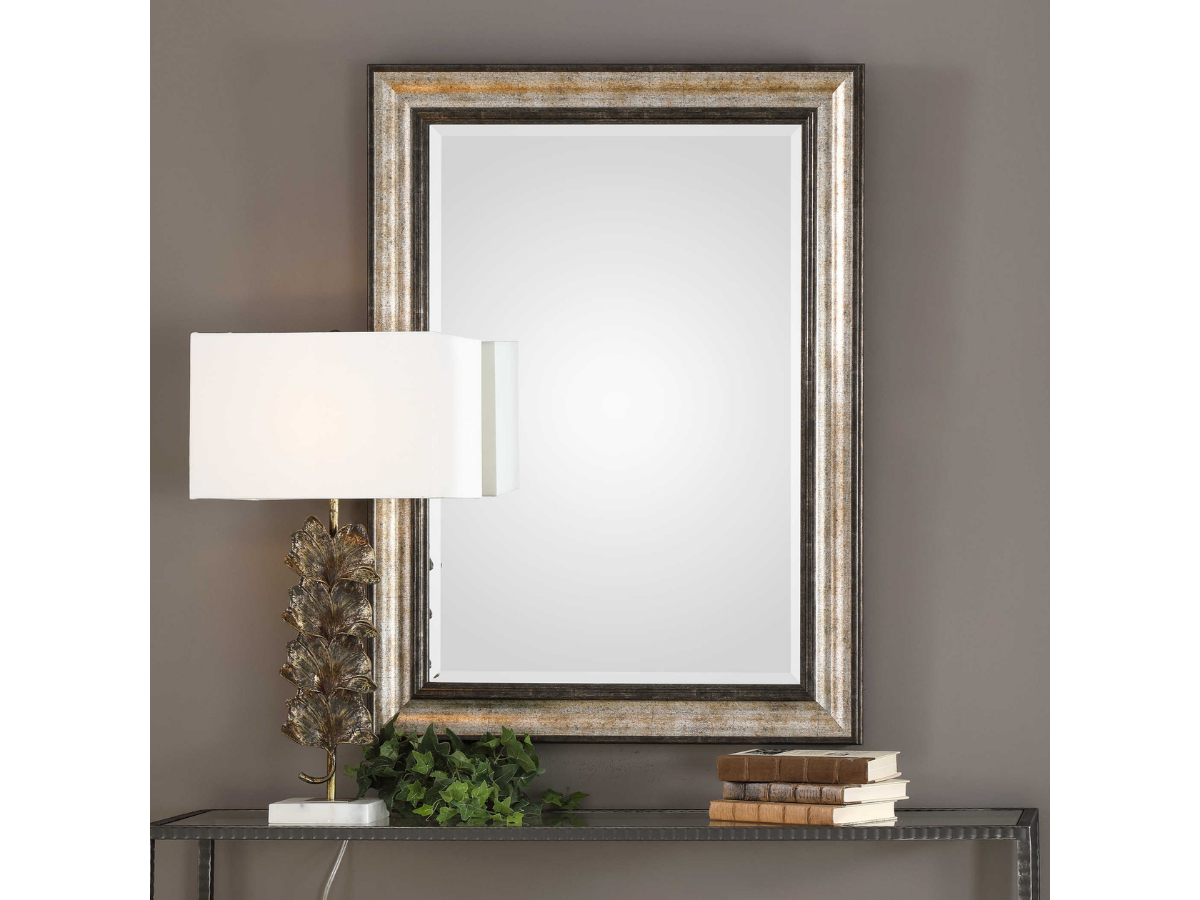 Abbyson Home Severn Antiqued Silver Mirror