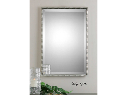 Abbyson Home Soltise Brushed Nickel Mirror
