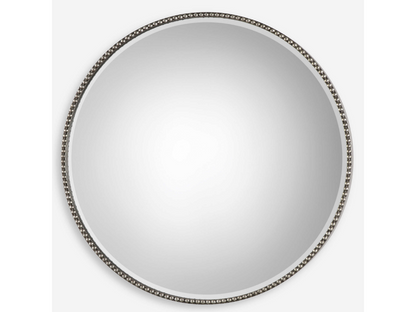 Abbyson Home Sonnet Beaded Round Mirror