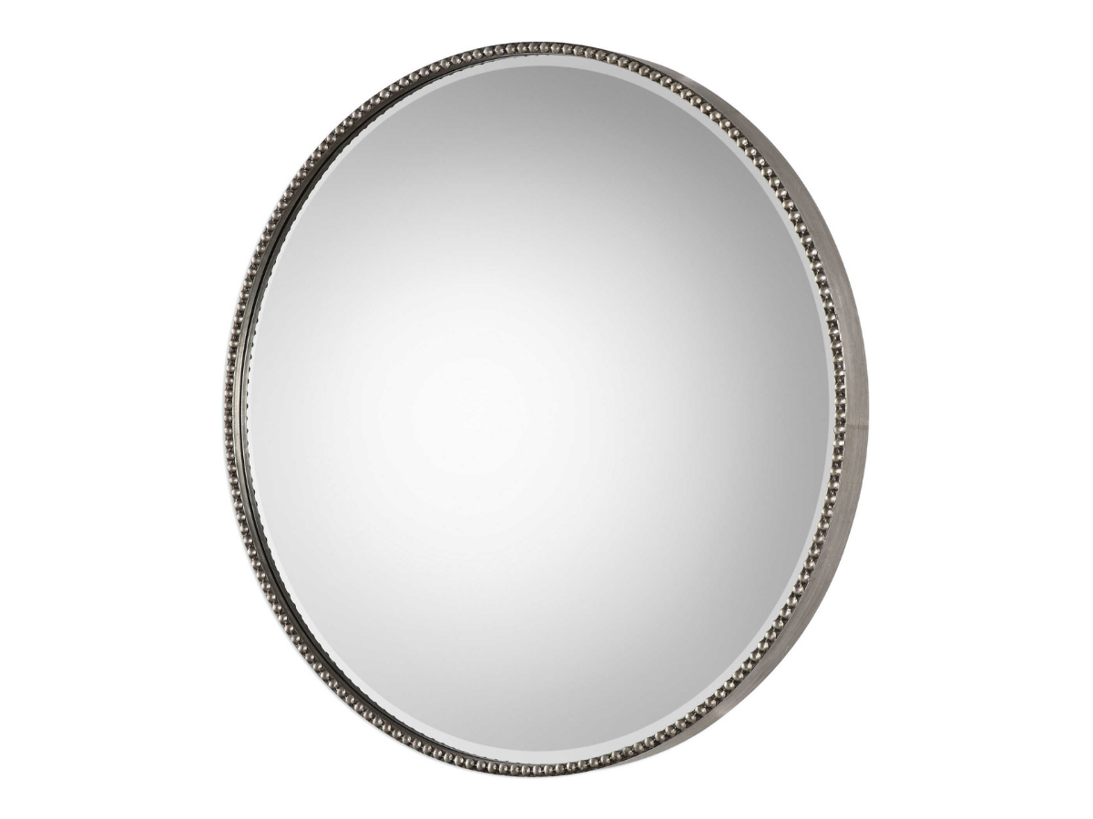 Abbyson Home Sonnet Beaded Round Mirror