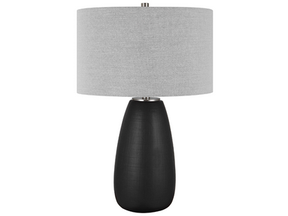 Abbyson Home Talia Satin Black Table Lamp