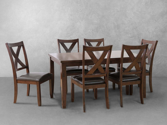 Theodore 7-pc Dining Set - Brown