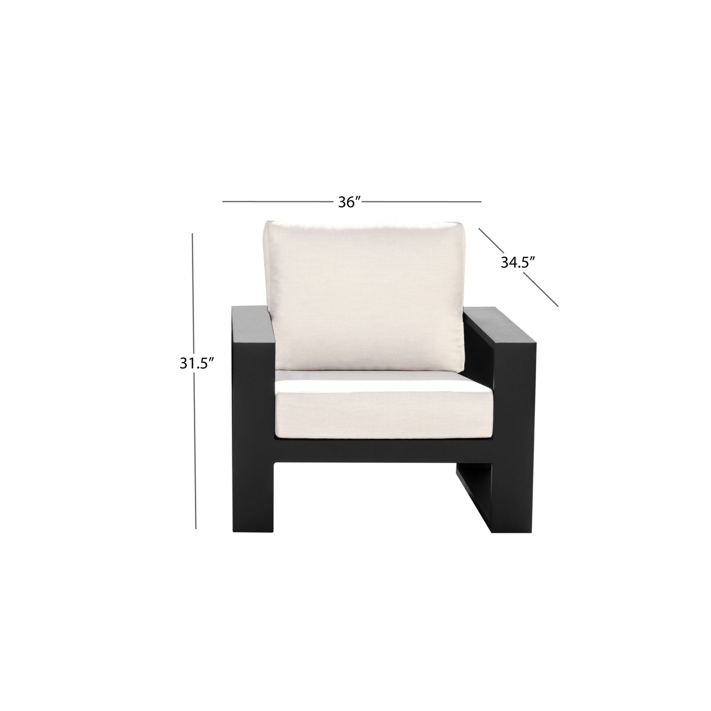 Torren Armchair (2-pack) - White