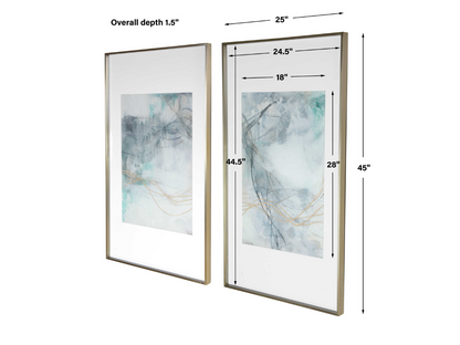 Abbyson Home Unified Abstract Prints, Set of 2