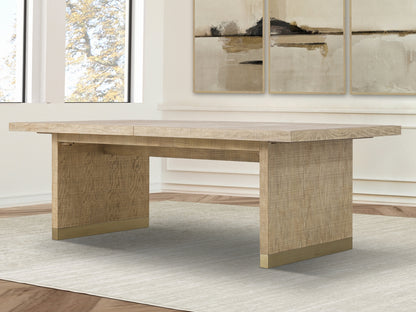 Bacara Modern Classic Wood Brushed Extendable Dining Table