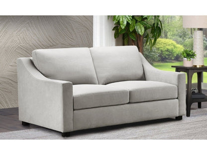 Larissa Fabric Loveseat - Gray