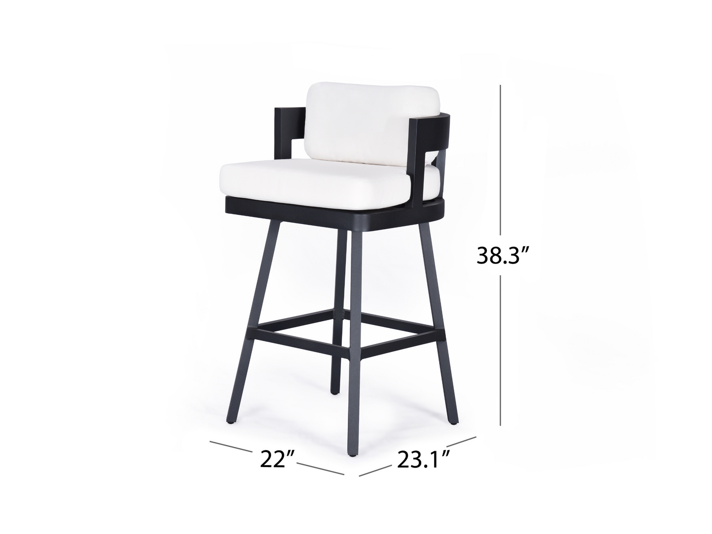 Santino® Outdoor Swivel Bar Stool