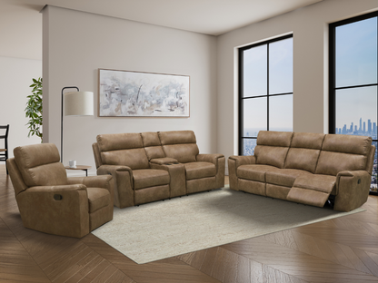 Lawrence Fabric Reclining Sofa Set