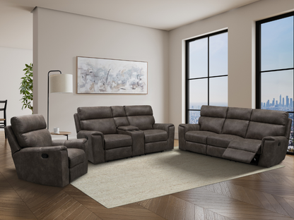 Lawrence Fabric Reclining Sofa Set