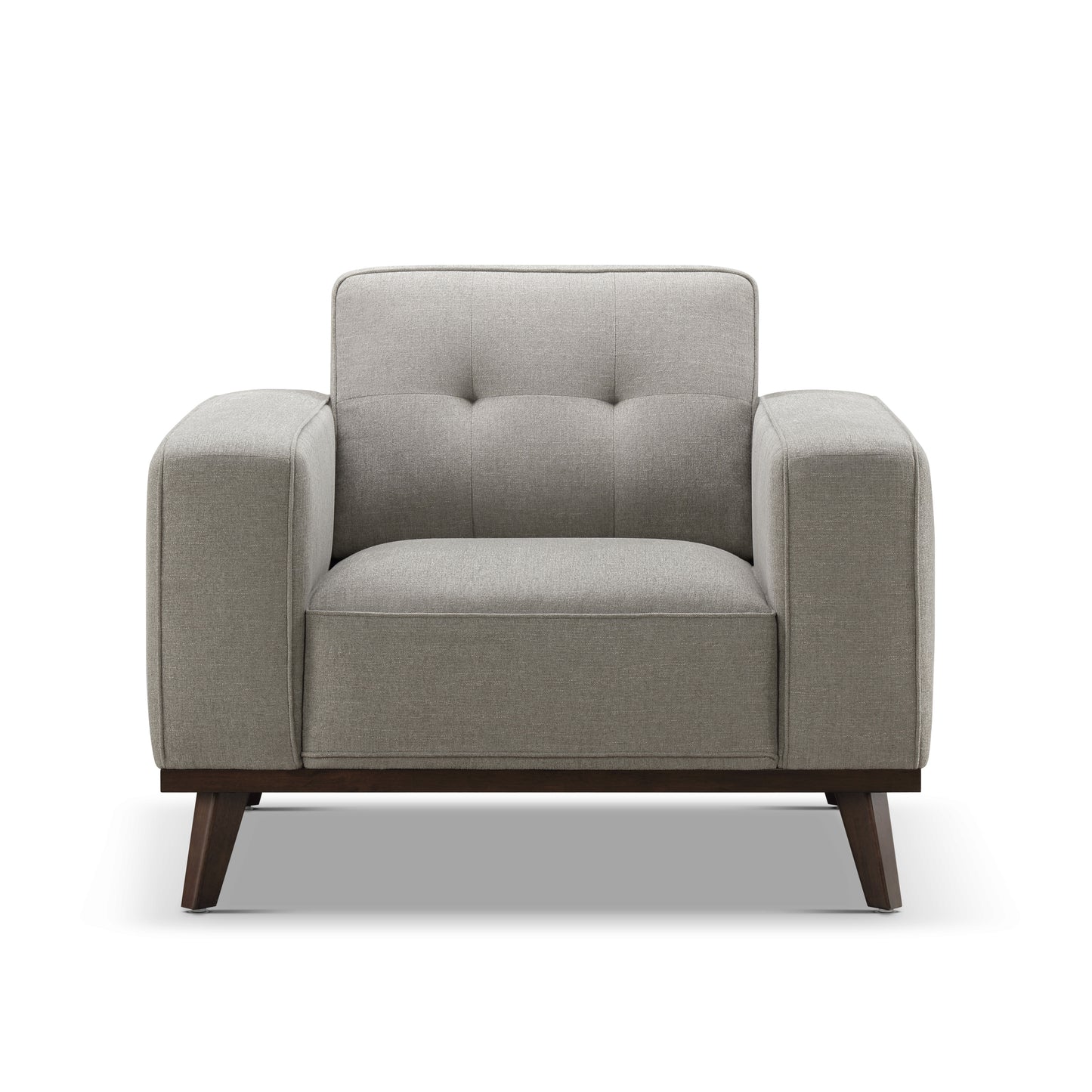 Vicenza Mid-Century Upholstered Chair - Gray