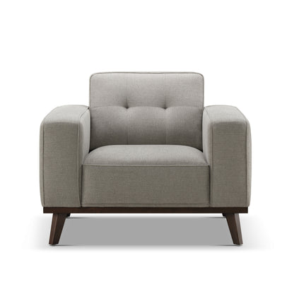 Vicenza Mid-Century Upholstered Chair - Gray