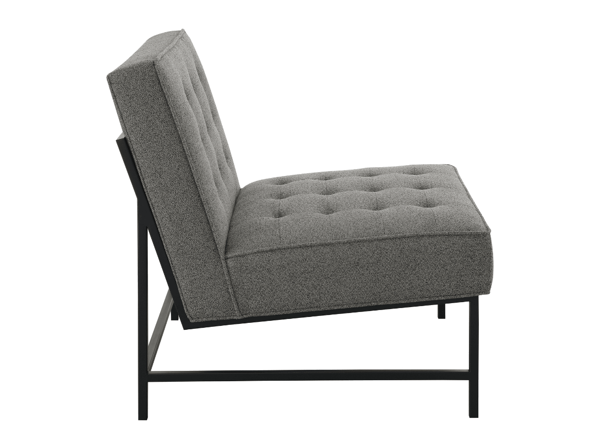 Astor Tufted Fabric Chair - Dark Gray - Abbyson - Living Room