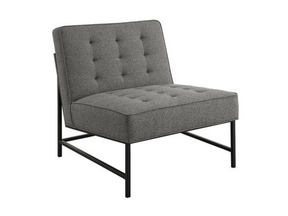 Astor Tufted Fabric Chair - Dark Gray - Abbyson - Living Room