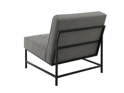 Astor Tufted Fabric Chair - Dark Gray - Abbyson - Living Room