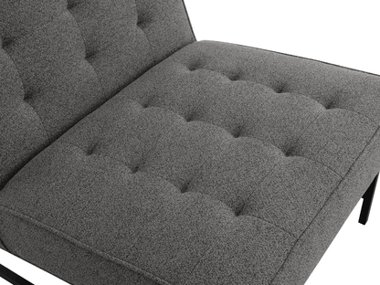 Astor Tufted Fabric Chair - Dark Gray - Abbyson - Living Room