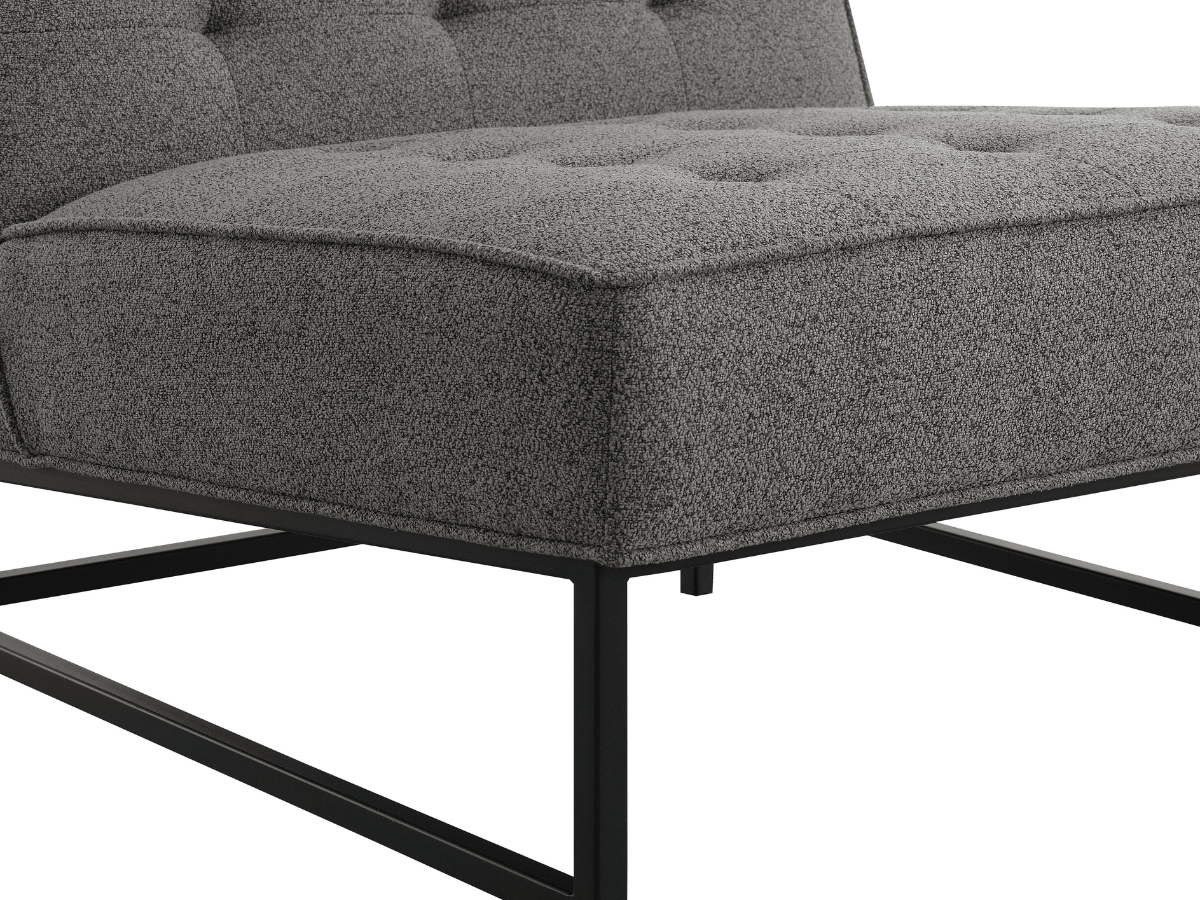 Astor Tufted Fabric Chair - Dark Gray - Abbyson - Living Room
