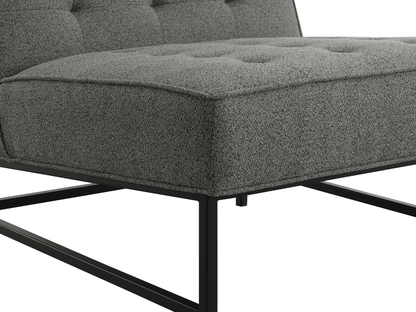 Astor Tufted Fabric Chair - Dark Gray - Abbyson - Living Room