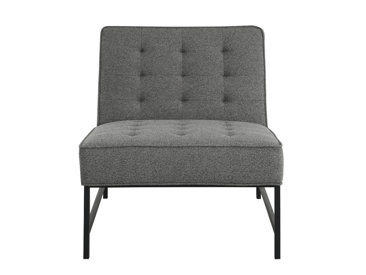 Astor Tufted Fabric Chair - Dark Gray - Abbyson - Living Room
