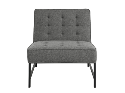 Astor Tufted Fabric Chair - Dark Gray - Abbyson - Living Room