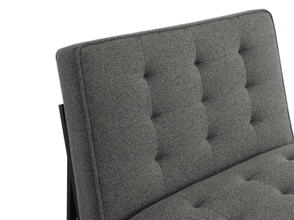 Astor Tufted Fabric Chair - Dark Gray - Abbyson - Living Room