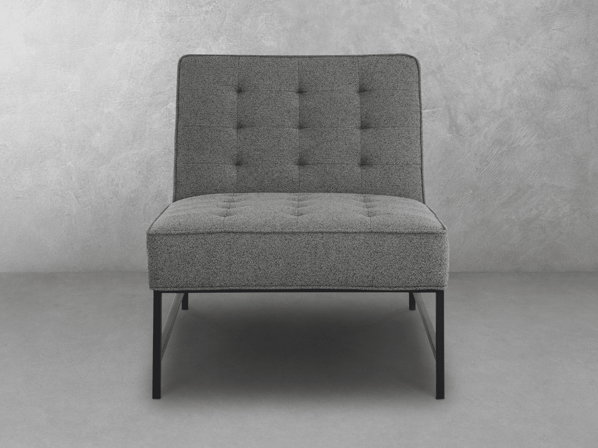 Astor Tufted Fabric Chair - Dark Gray - Abbyson - Living Room