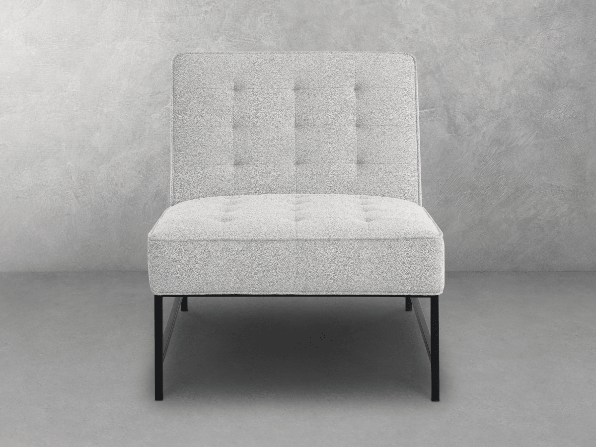 Astor Tufted Fabric Chair - Ivory - Abbyson - Living Room
