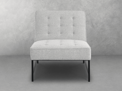 Astor Tufted Fabric Chair - Ivory - Abbyson - Living Room