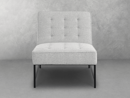 Astor Tufted Fabric Chair - Ivory - Abbyson - Living Room