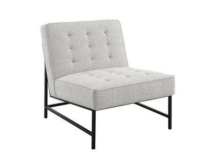 Astor Tufted Fabric Chair - Ivory - Abbyson - Living Room