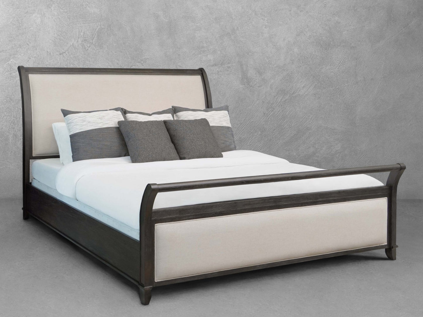 Audrey Sleigh King Bed - Abbyson -
