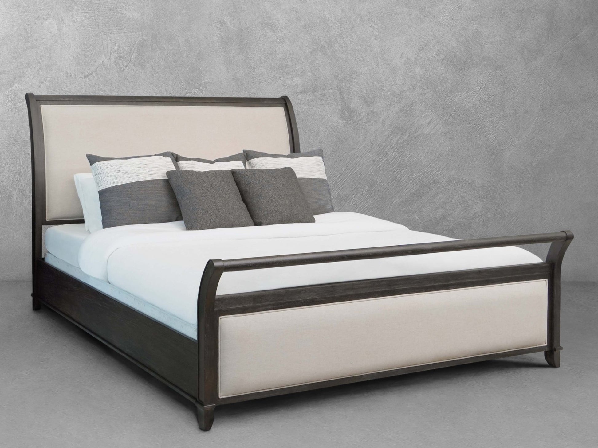 Audrey Sleigh King Bed - Abbyson -