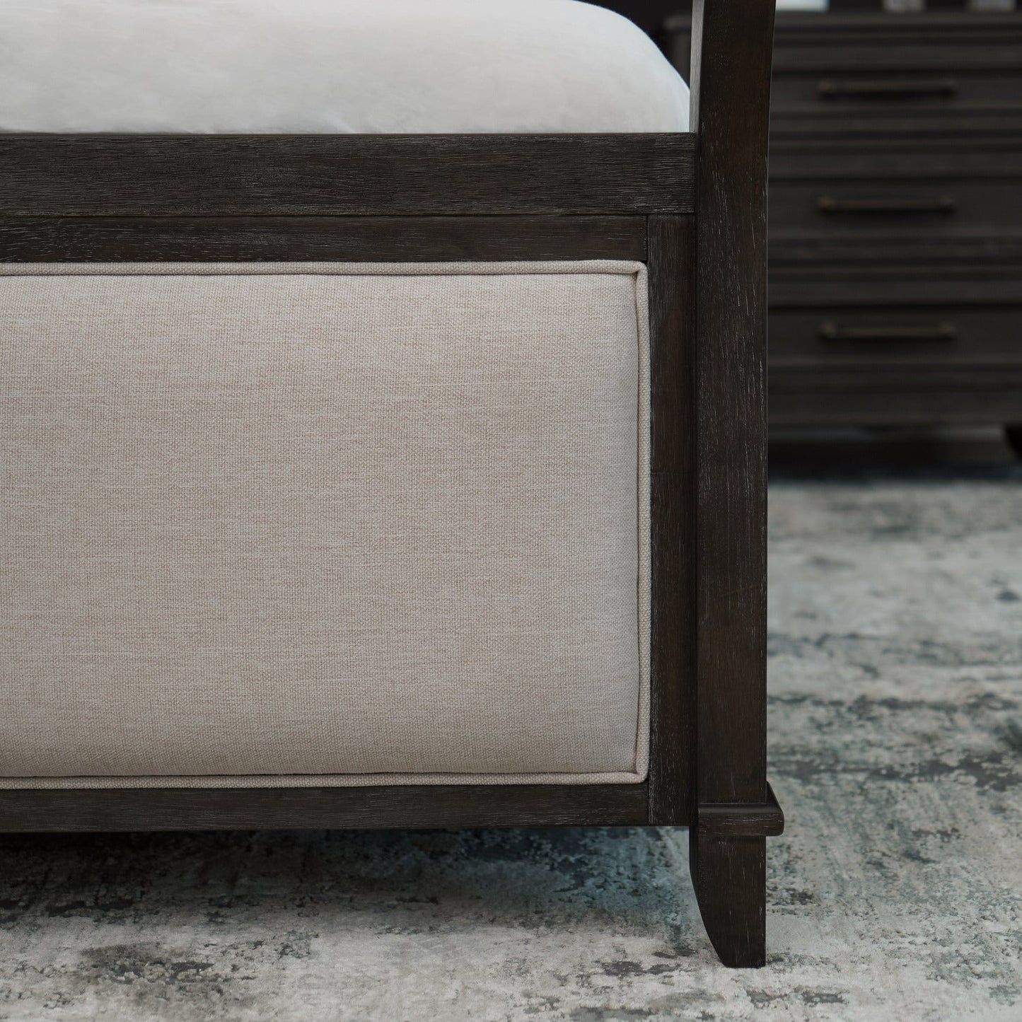 Audrey Sleigh King Bed - Abbyson -