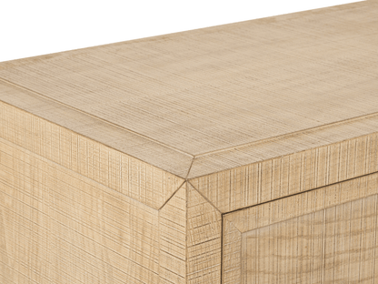 Bacara Modern Classic Wood Brushed 2 Drawer Nightstand - Natural - Abbyson - Bedroom