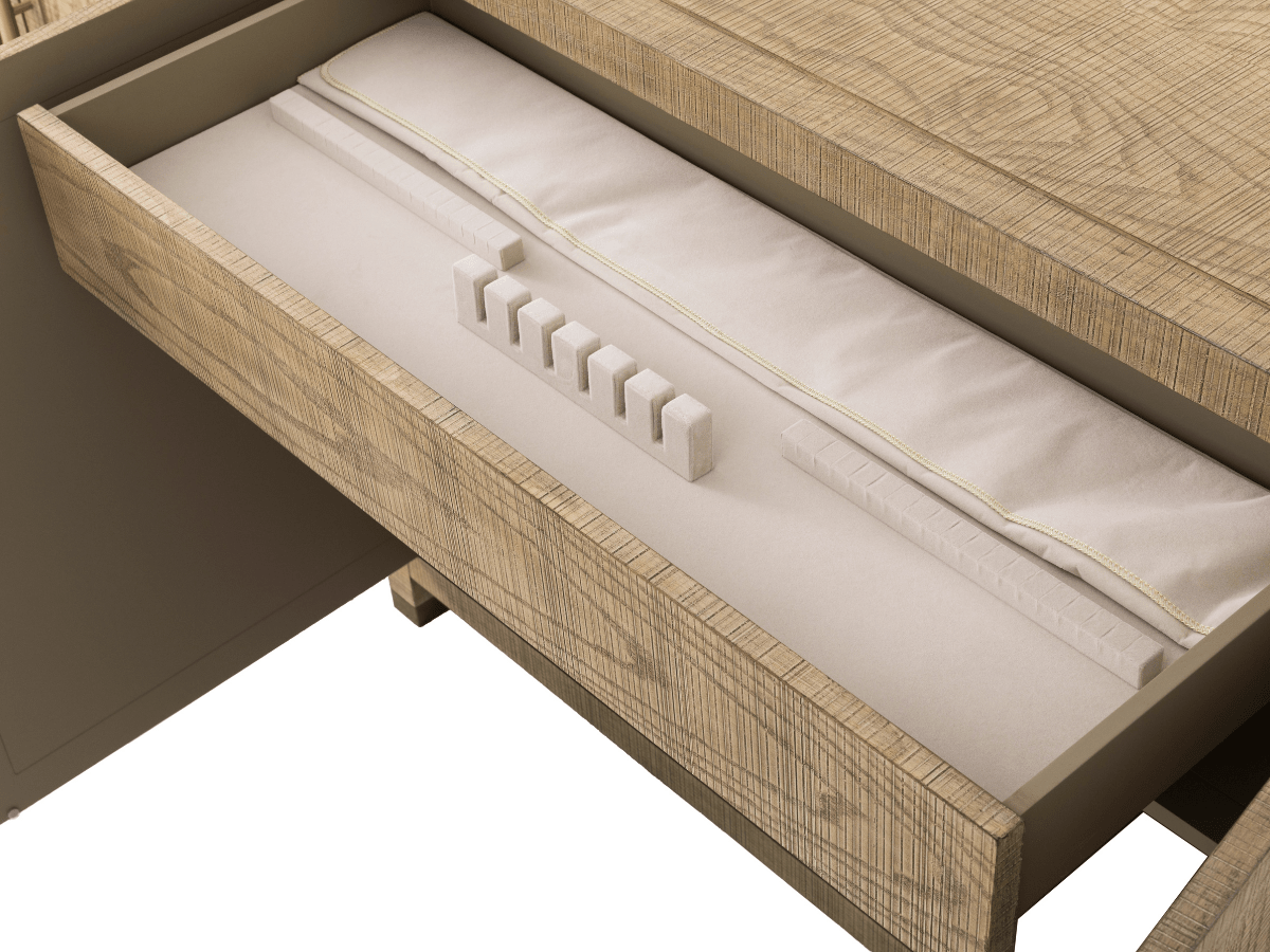 Bacara Modern Classic Wood Brushed 4 Door Sideboard - Abbyson - Dining Room