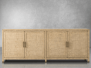 Bacara Modern Classic Wood Brushed 4 Door Sideboard