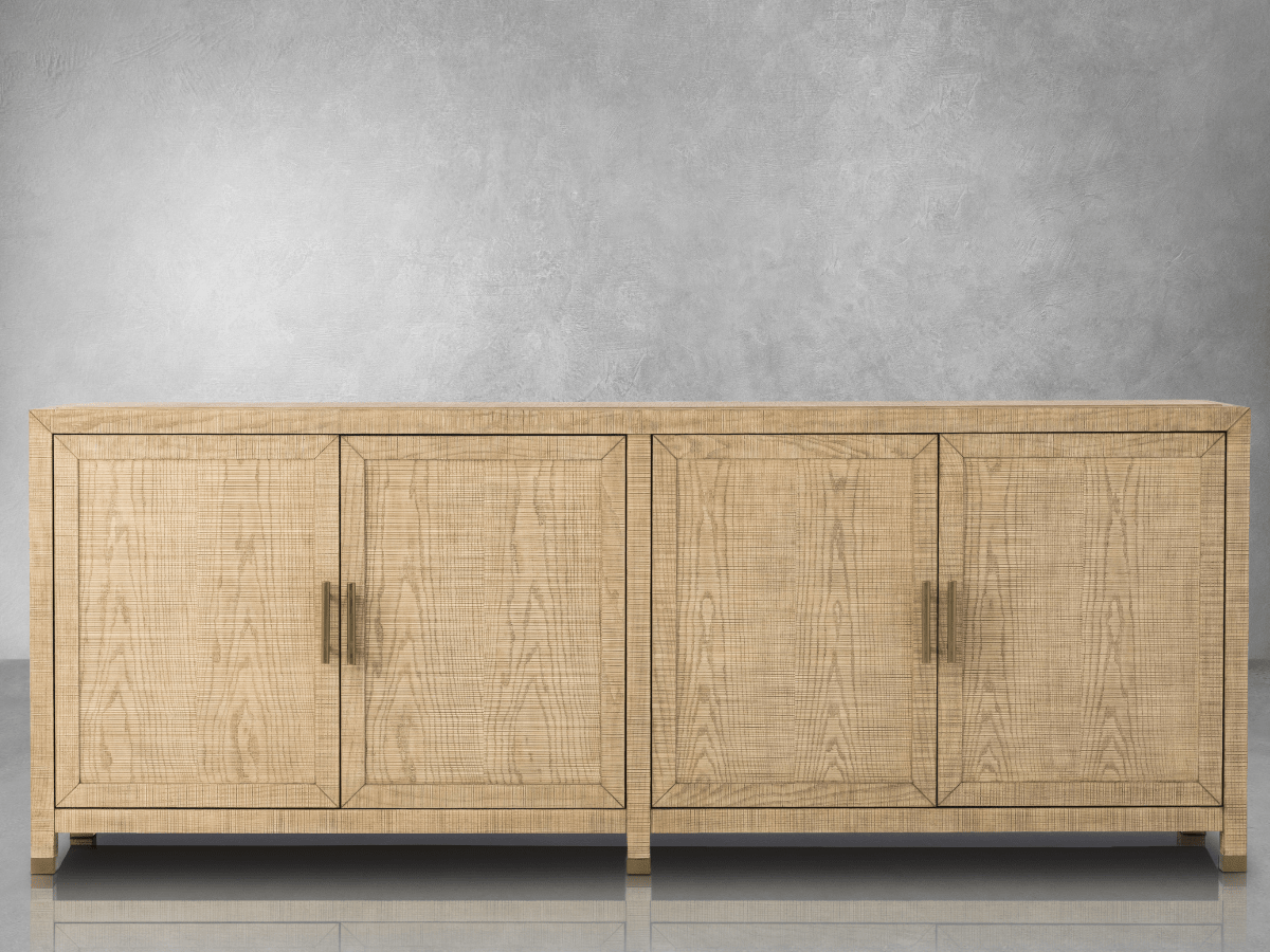 Bacara Modern Classic Wood Brushed 4 Door Sideboard - Abbyson - Dining Room