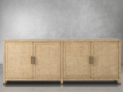 Bacara Modern Classic Wood Brushed 4 Door Sideboard - Abbyson - Dining Room