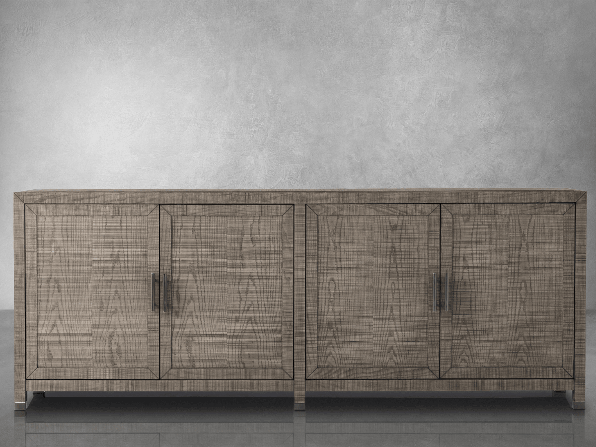 Bacara Modern Classic Wood Brushed 4 Door Sideboard - Abbyson - Dining Room