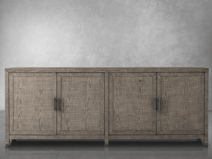 Bacara Modern Classic Wood Brushed 4 Door Sideboard - Abbyson - Dining Room