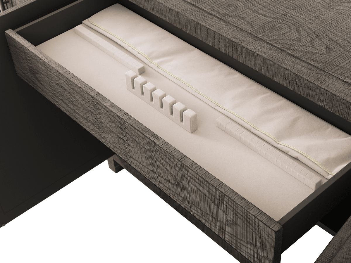 Bacara Modern Classic Wood Brushed 4 Door Sideboard - Abbyson - Dining Room