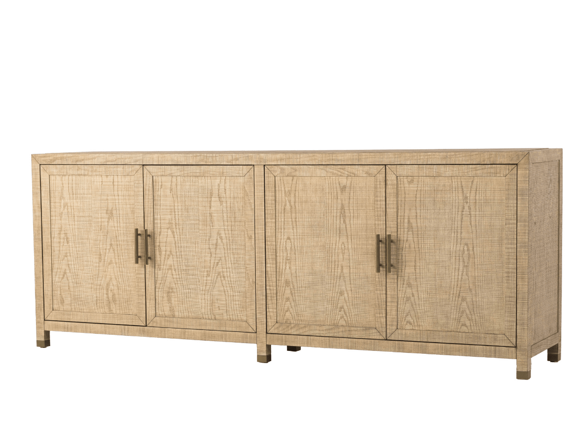 Bacara Modern Classic Wood Brushed 4 Door Sideboard - Abbyson - Dining Room