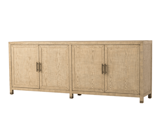 Bacara Modern Classic Wood Brushed 4 Door Sideboard - Abbyson - Dining Room