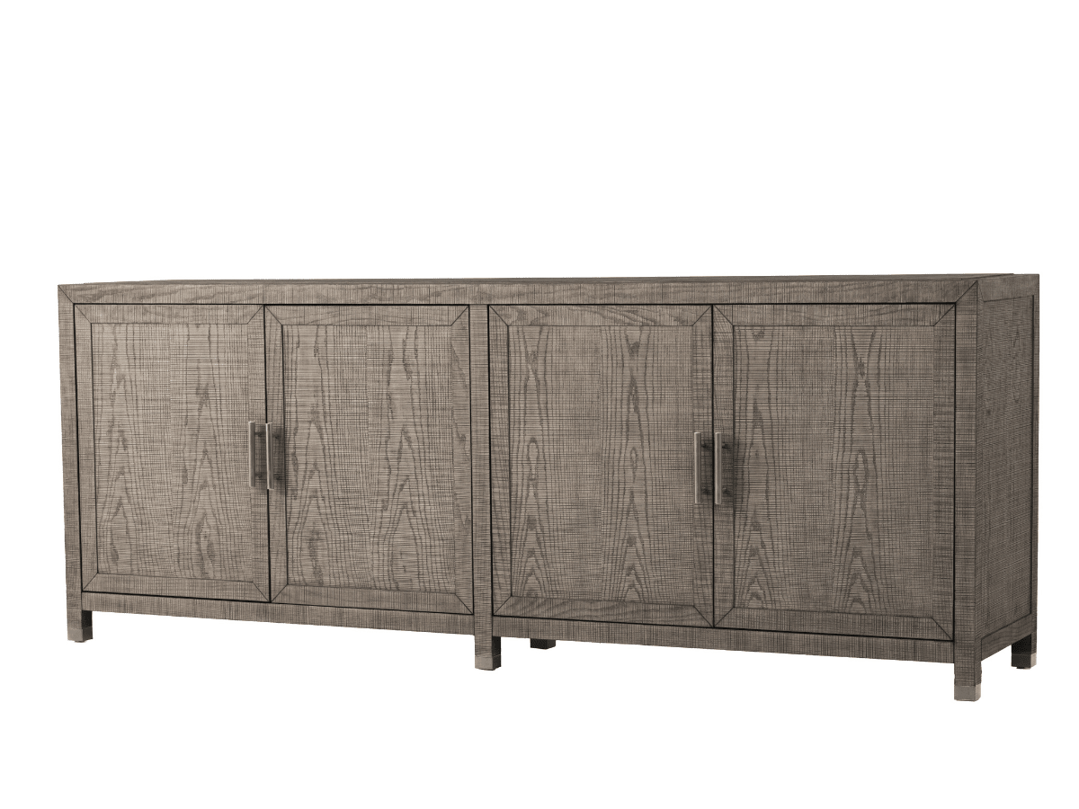 Bacara Modern Classic Wood Brushed 4 Door Sideboard - Abbyson - Dining Room